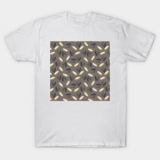 Echinacea pattern - white and grey palette T-Shirt